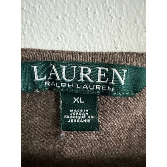 Lauren Ralph Lauren long sleeve shirt for woman size XL brown - Picture 3 of 5